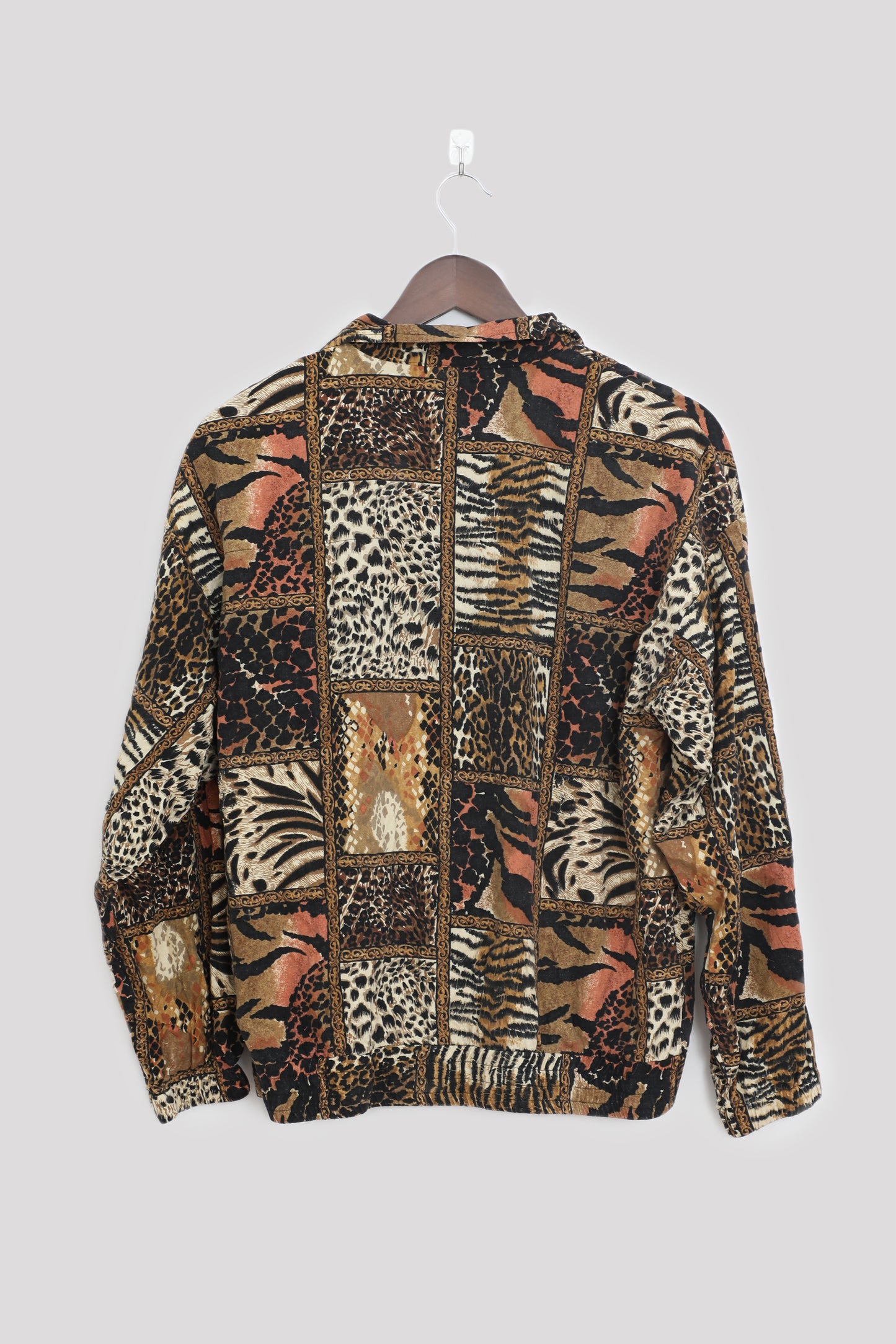 Animal Print Patchwork Jacket