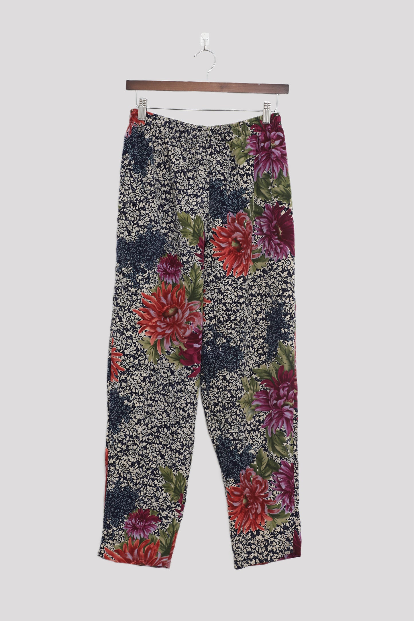 Floral Print 80's Pants