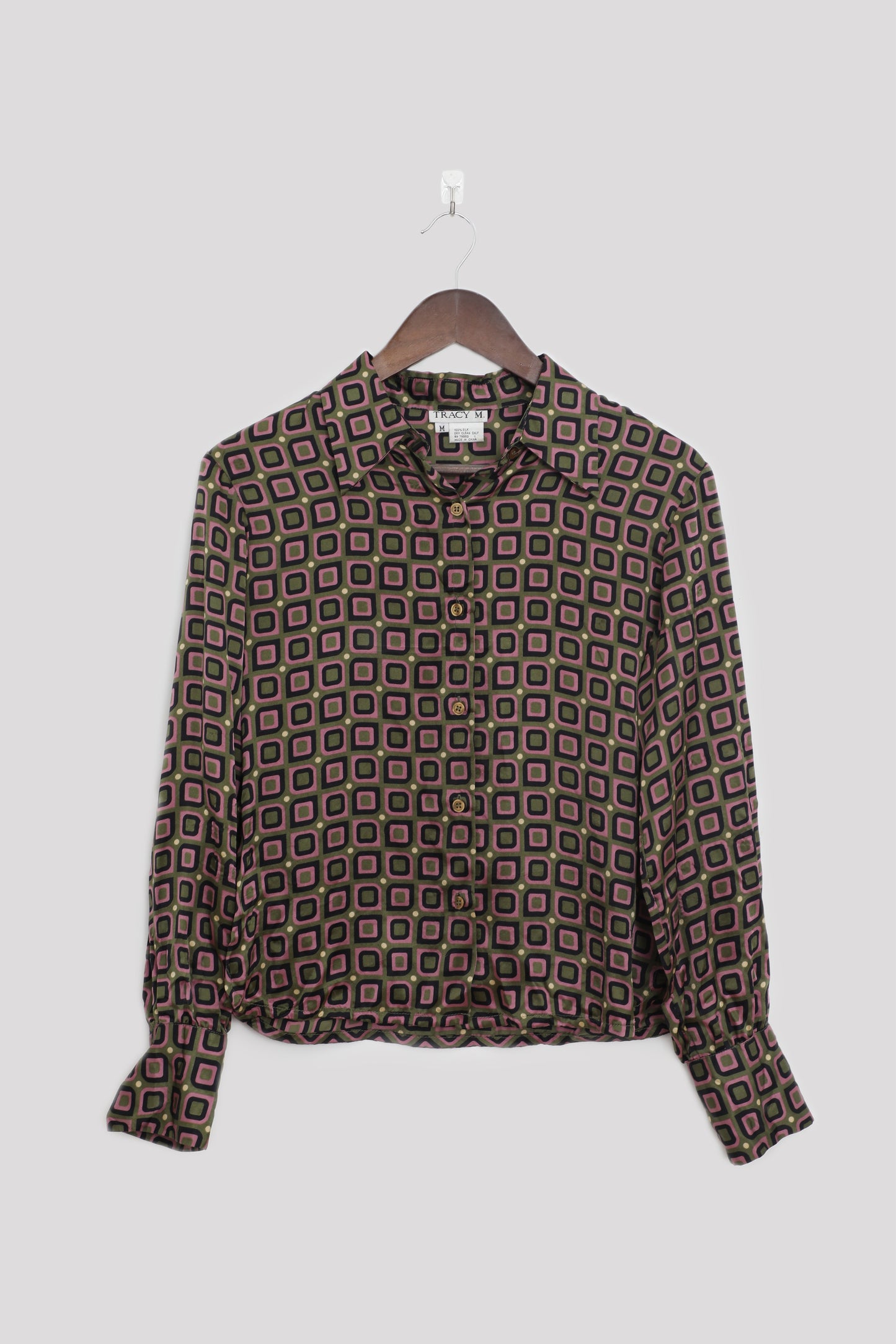 Silk Blouse with Groovy Print