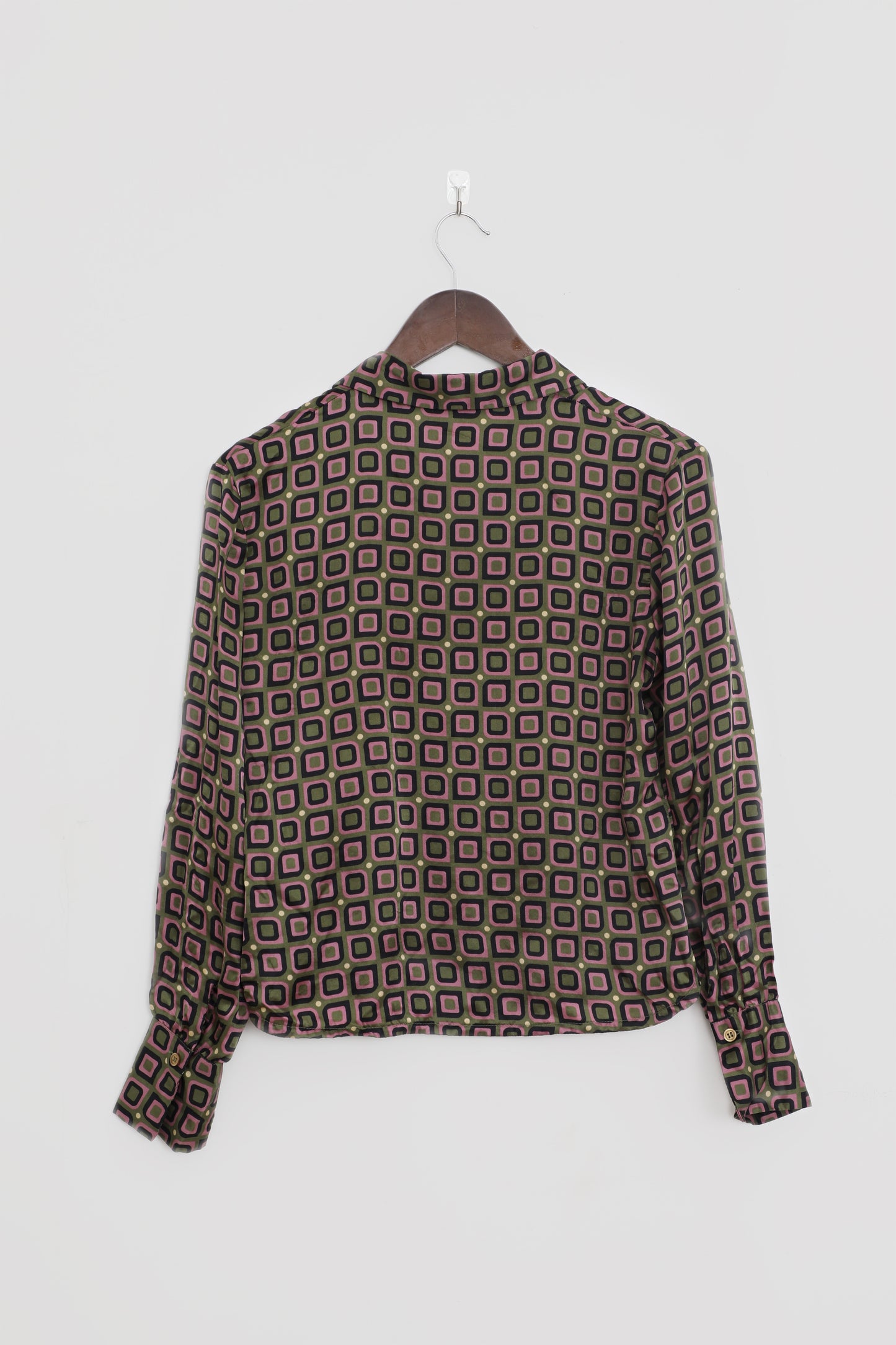 Silk Blouse with Groovy Print