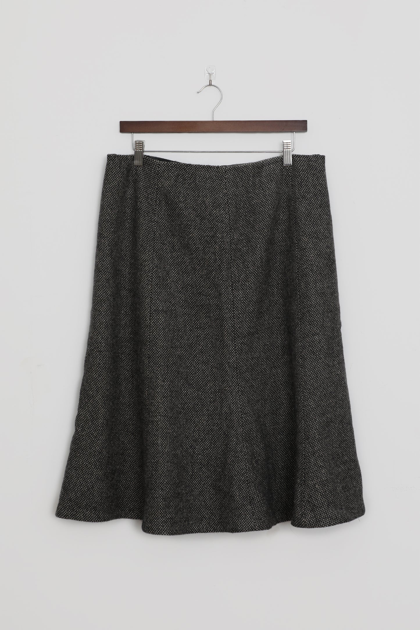 Wool A-Line Skirt