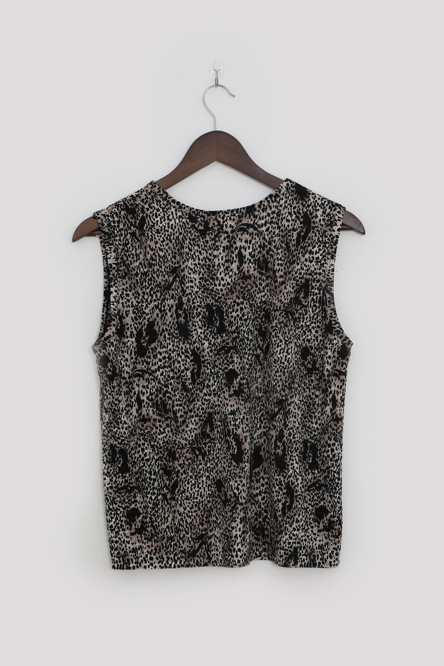 Animal Print Textured Tank