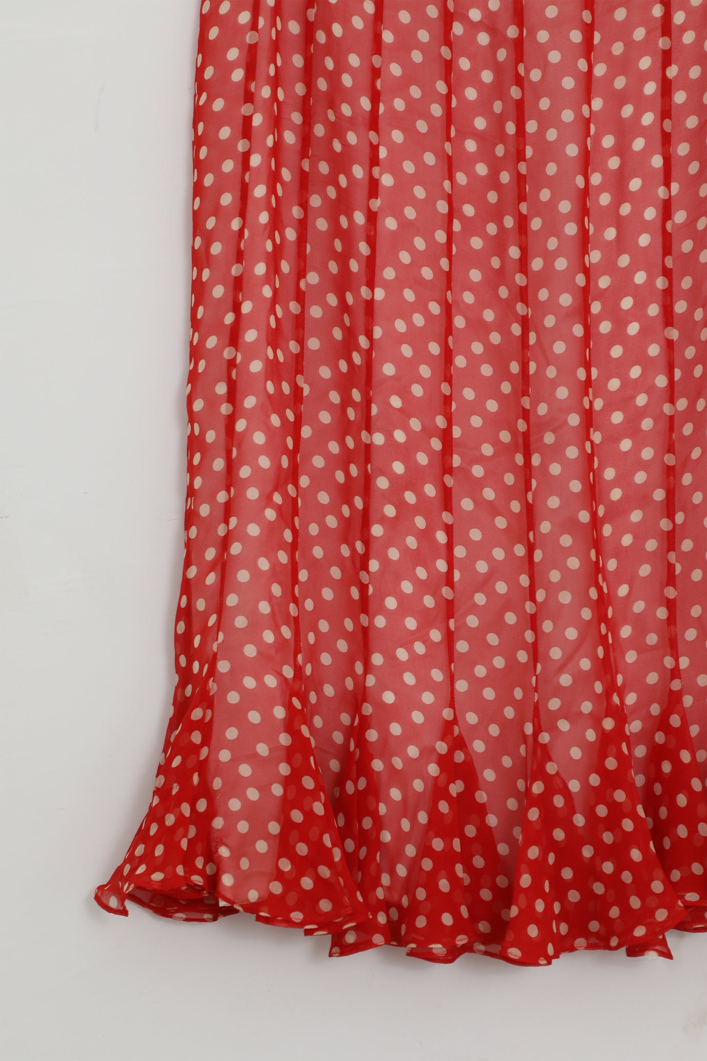 Red and White Polka Dot Skirt