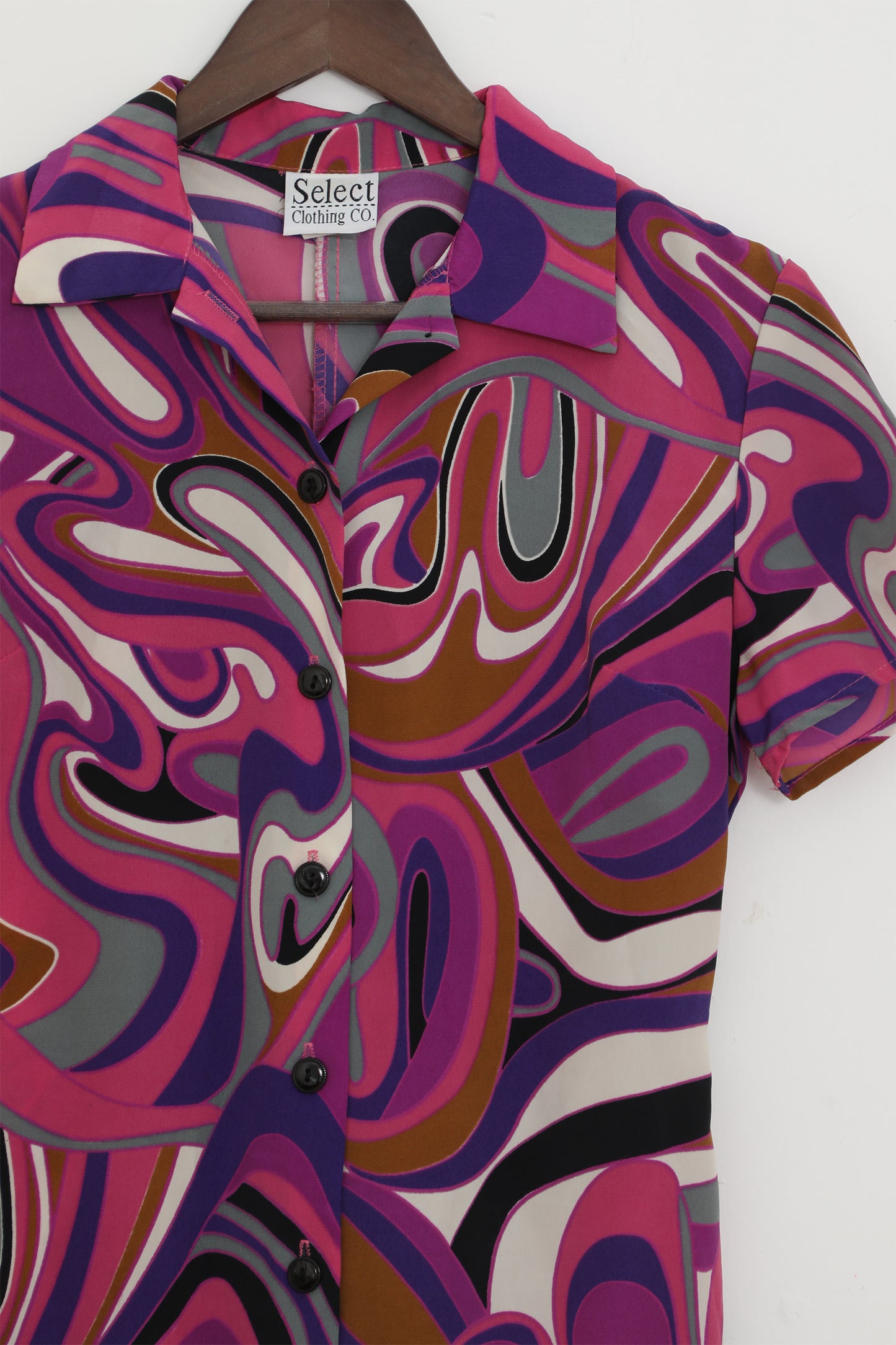 Psychedelic Swirly Print Dress